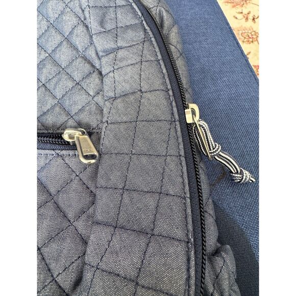 Vera Bradley Quilted Solid Color Back Pack Diaper Bag Computer Bag - Picture 7 of 8